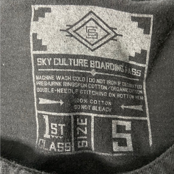 Sky Culture Boarding Pass Faded Tank Top Size Small - Picture 3 of 3